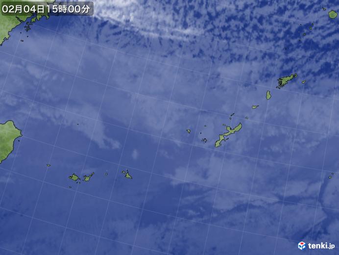 実況天気図(2018年02月04日)