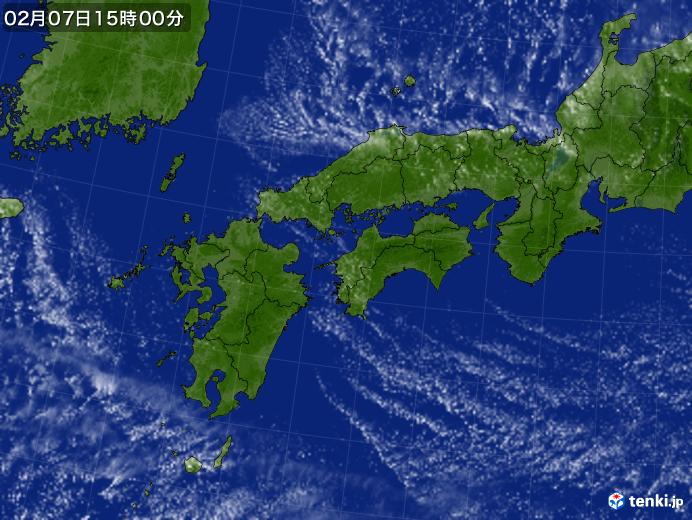 実況天気図(2018年02月07日)