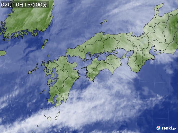 実況天気図(2018年02月10日)