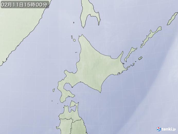 実況天気図(2018年02月11日)