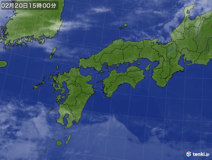 実況天気図(2018年02月20日)