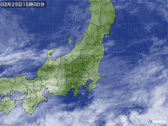 実況天気図(2018年02月25日)