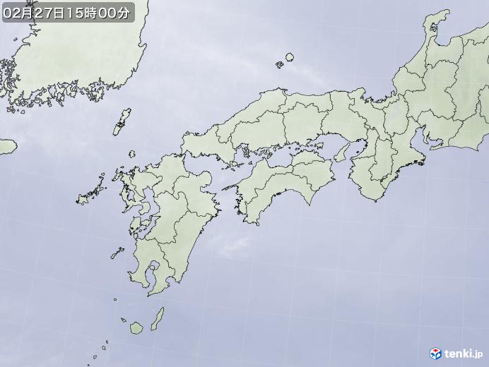 実況天気図(2018年02月27日)
