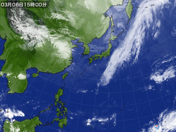 実況天気図(2018年03月06日)