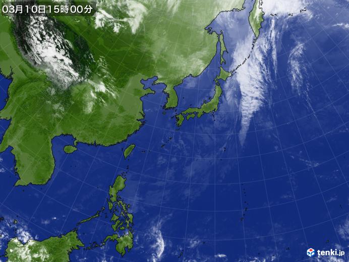 実況天気図(2018年03月10日)