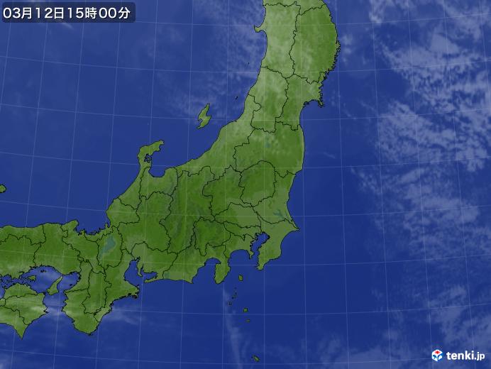 実況天気図(2018年03月12日)
