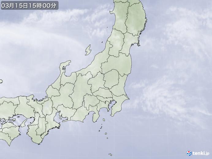 実況天気図(2018年03月15日)