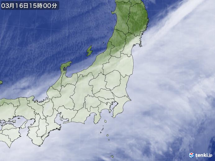 実況天気図(2018年03月16日)