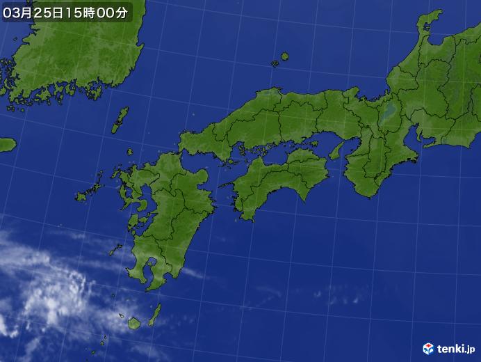 実況天気図(2018年03月25日)