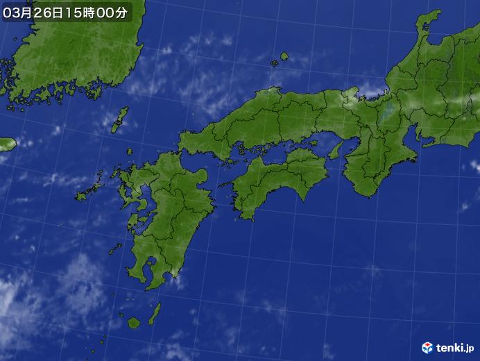 実況天気図(2018年03月26日)