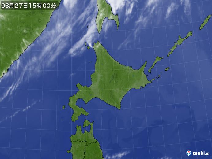 実況天気図(2018年03月27日)