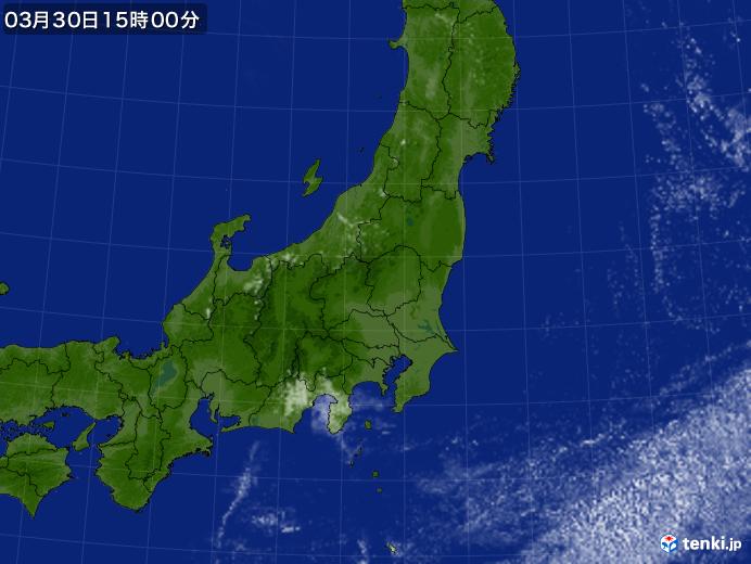 実況天気図(2018年03月30日)