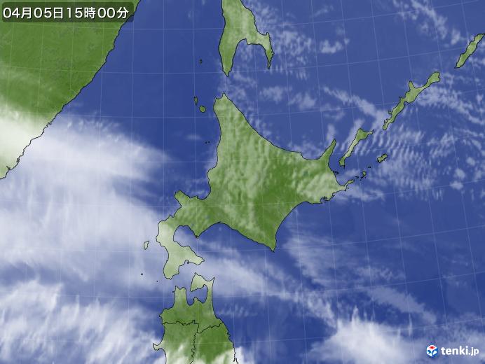 実況天気図(2018年04月05日)