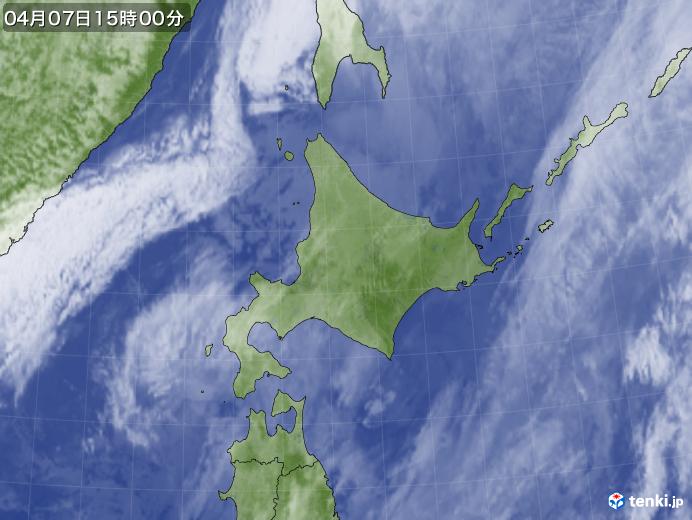 実況天気図(2018年04月07日)