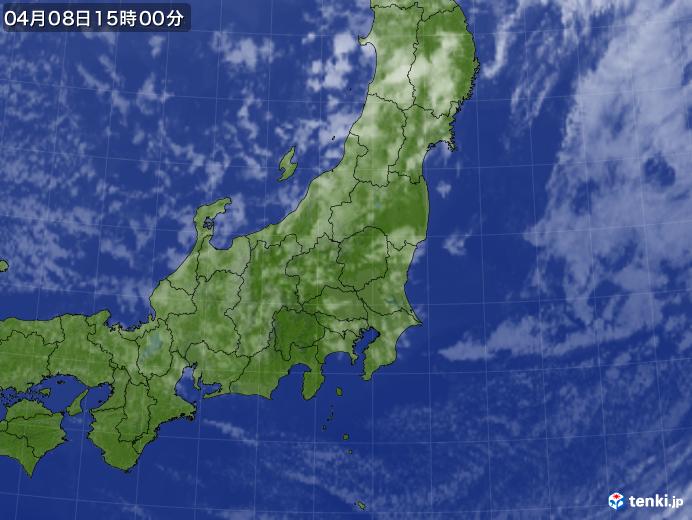 実況天気図(2018年04月08日)