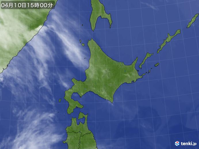 実況天気図(2018年04月10日)