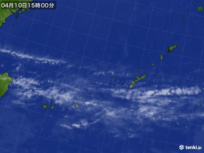 実況天気図(2018年04月10日)