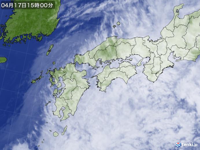 実況天気図(2018年04月17日)