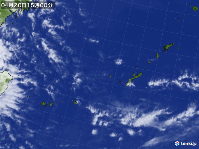 実況天気図(2018年04月20日)