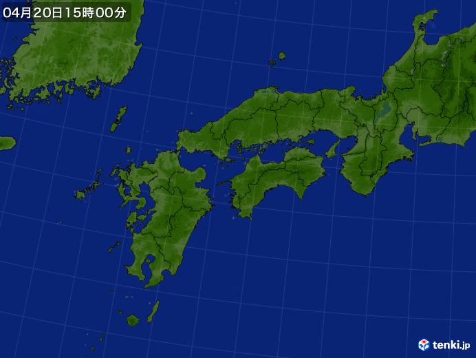 実況天気図(2018年04月20日)