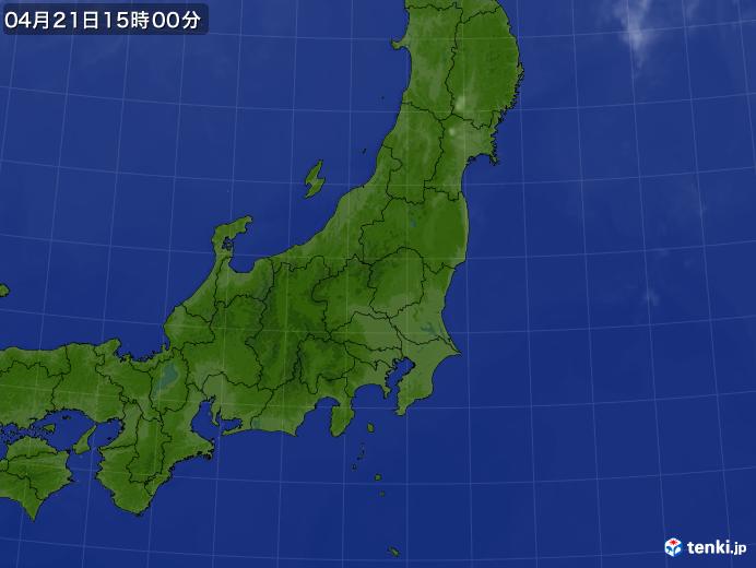 実況天気図(2018年04月21日)