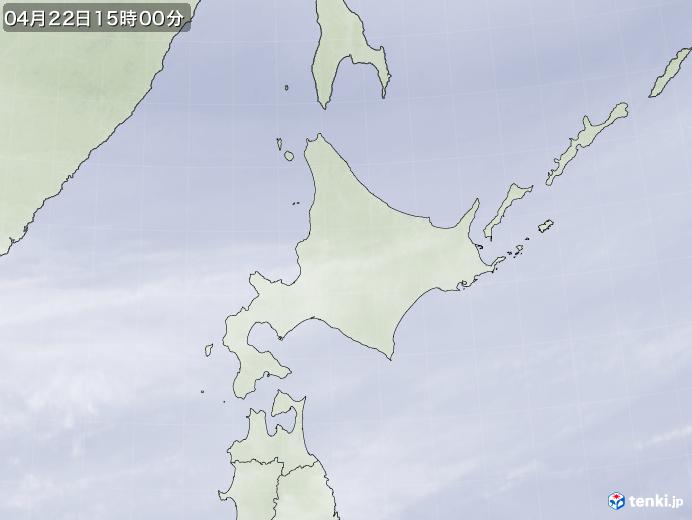 実況天気図(2018年04月22日)