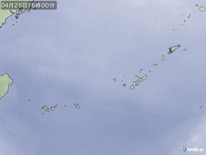 実況天気図(2018年04月25日)