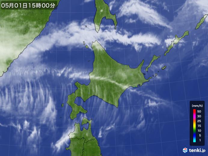 実況天気図(2018年05月01日)