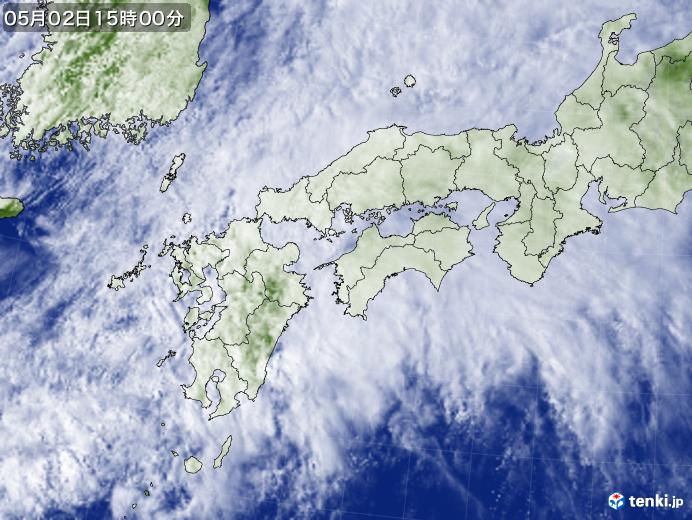 実況天気図(2018年05月02日)