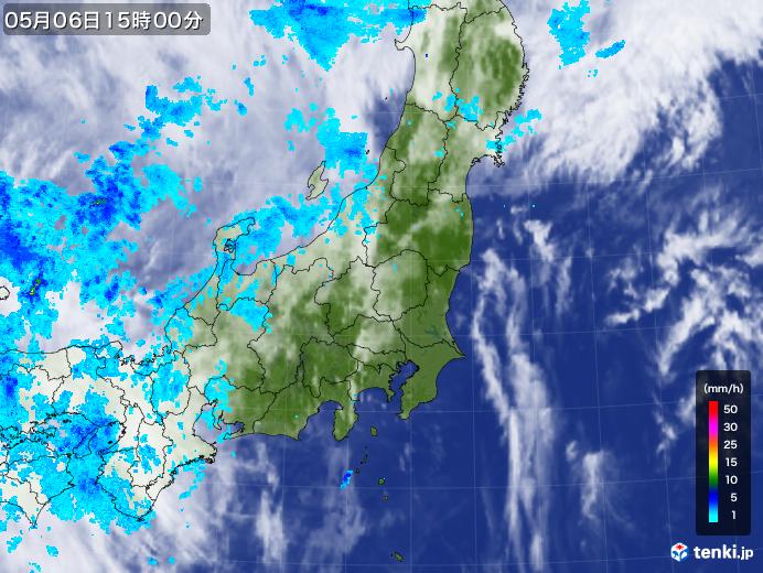 実況天気図(2018年05月06日)