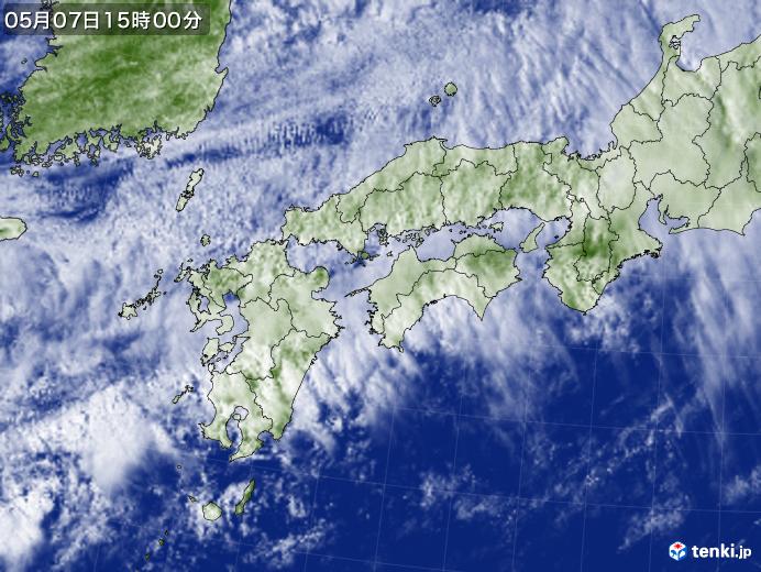 実況天気図(2018年05月07日)