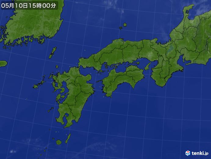 実況天気図(2018年05月10日)