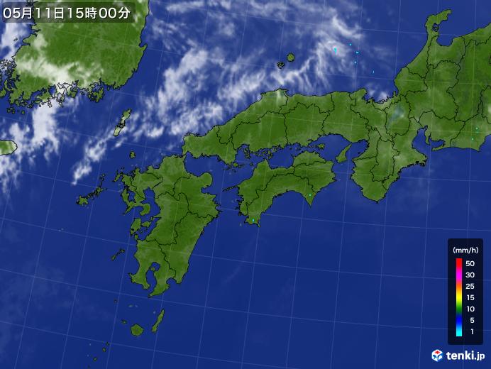 実況天気図(2018年05月11日)