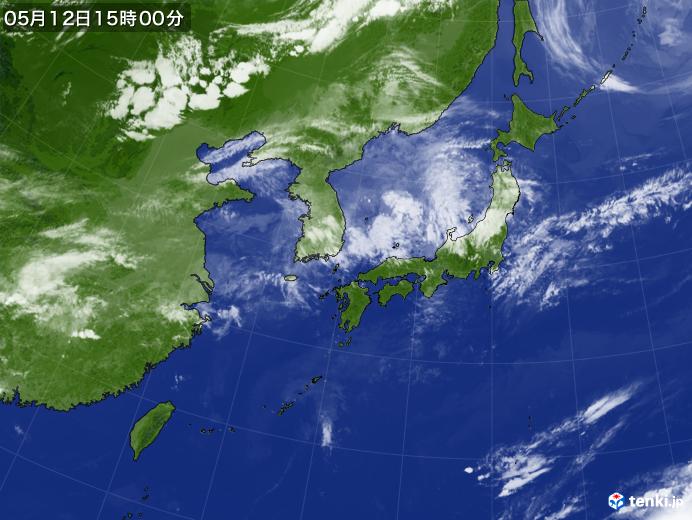 実況天気図(2018年05月12日)