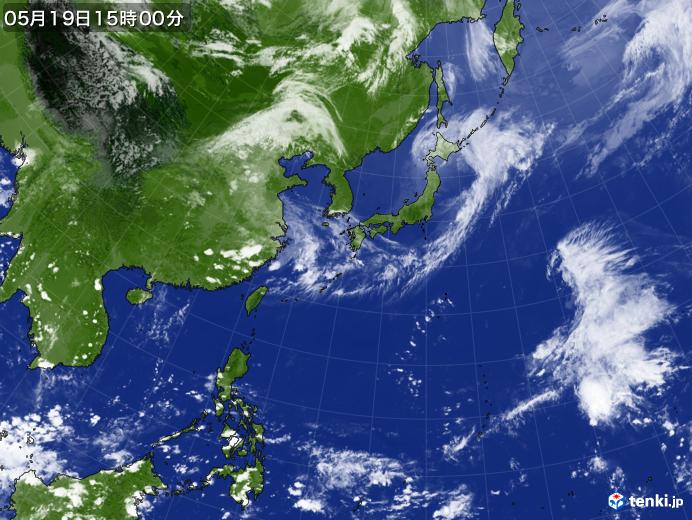 実況天気図(2018年05月19日)