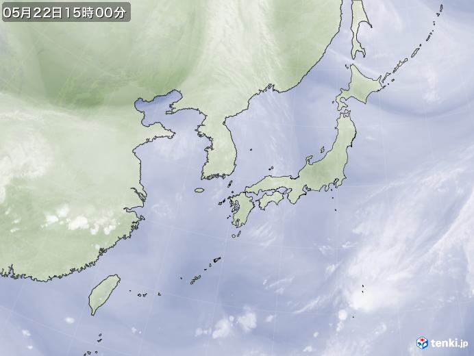 実況天気図(2018年05月22日)