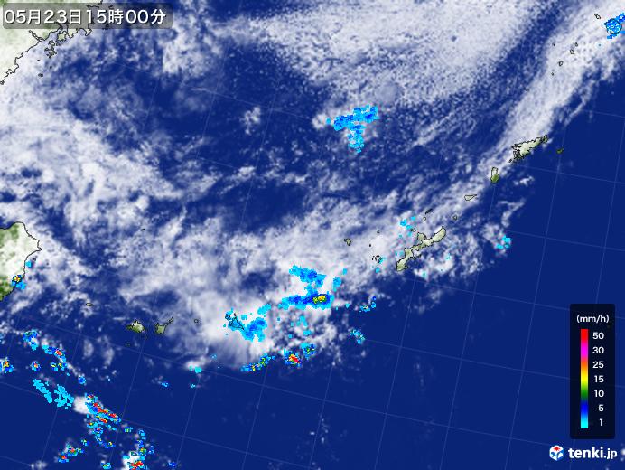 実況天気図(2018年05月23日)