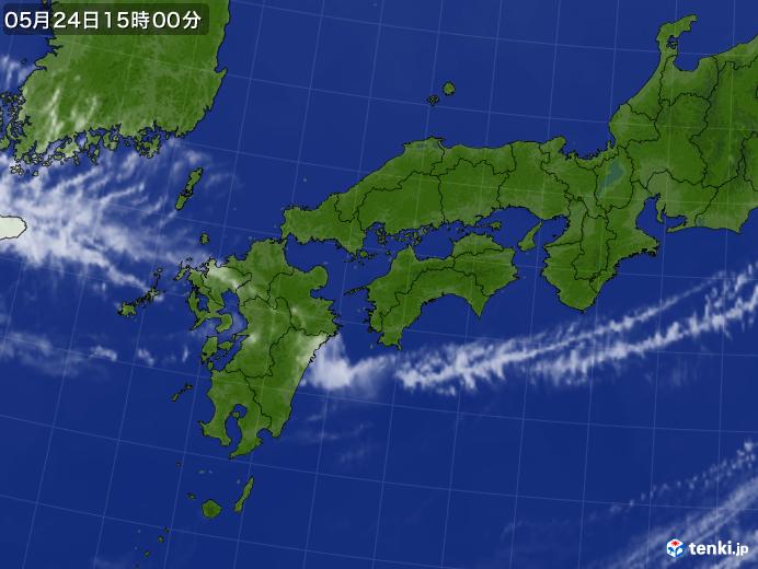 実況天気図(2018年05月24日)