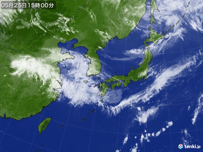 実況天気図(2018年05月25日)