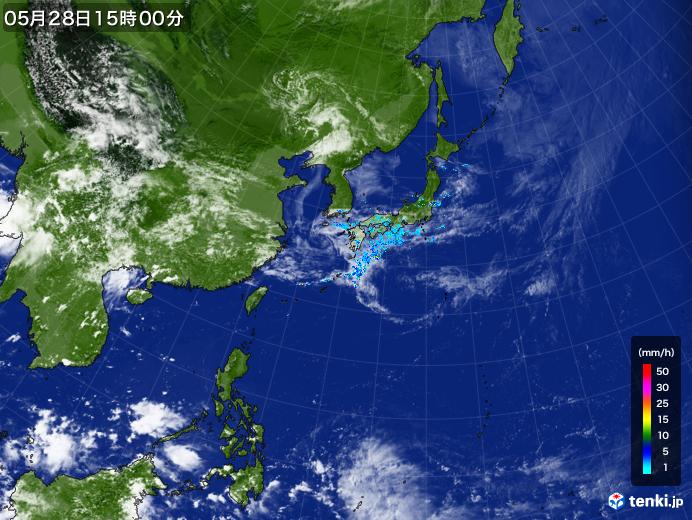 実況天気図(2018年05月28日)