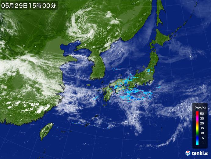 実況天気図(2018年05月29日)