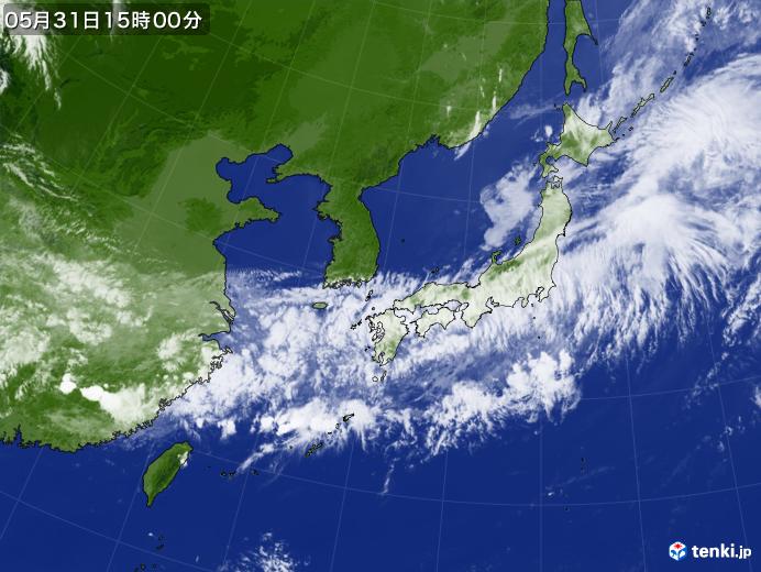 実況天気図(2018年05月31日)