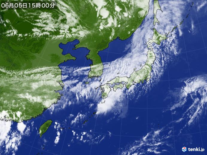 実況天気図(2018年06月05日)