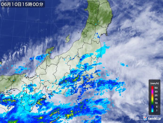 実況天気図(2018年06月10日)