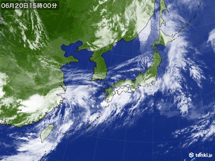 実況天気図(2018年06月20日)