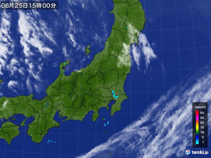 実況天気図(2018年06月25日)