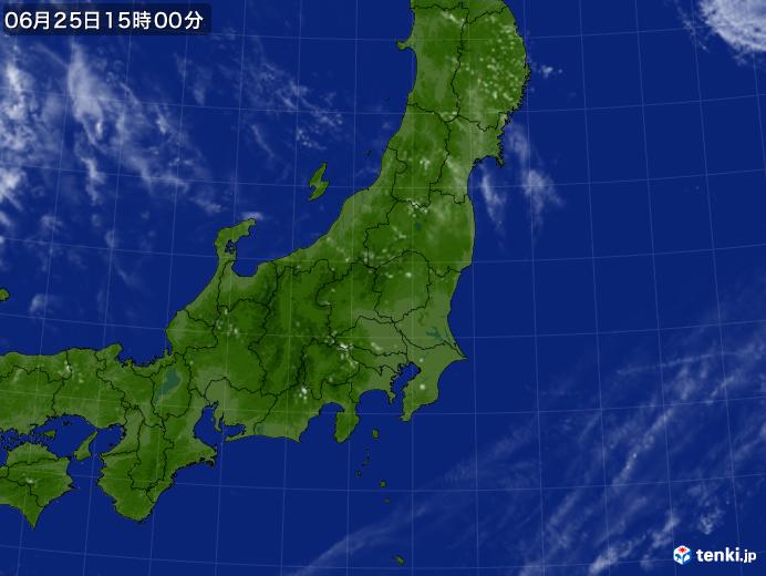 実況天気図(2018年06月25日)