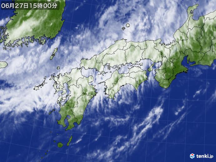 実況天気図(2018年06月27日)