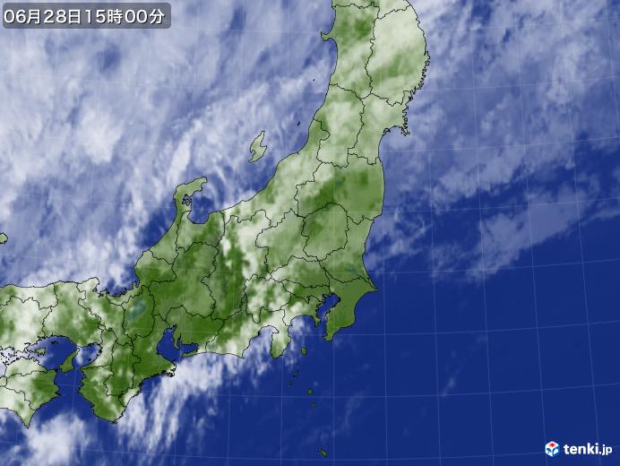 実況天気図(2018年06月28日)