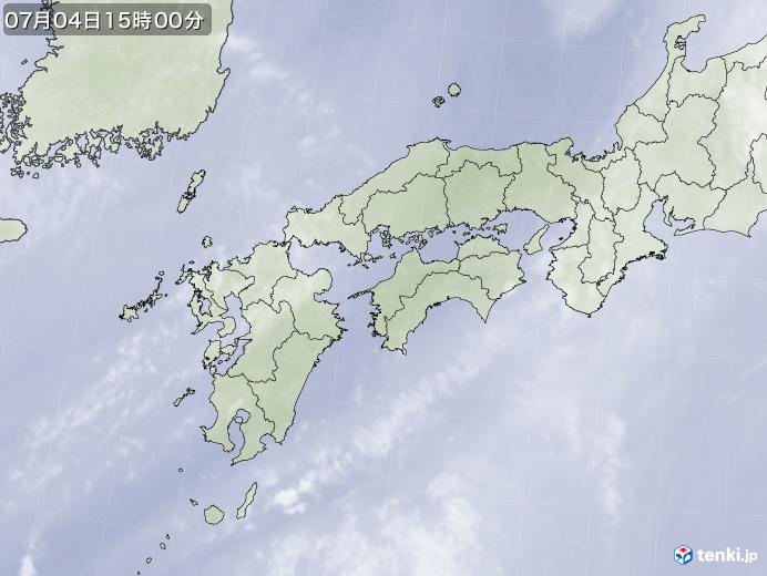 実況天気図(2018年07月04日)